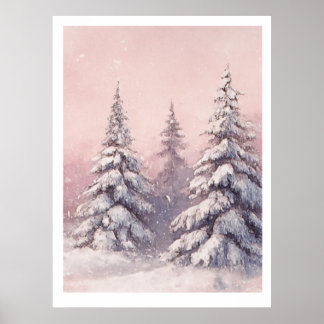 Golden Sunrise Tree Poster