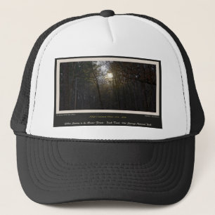 Golden Sunrise Winter Forest Centennial Ed Trucker Hat