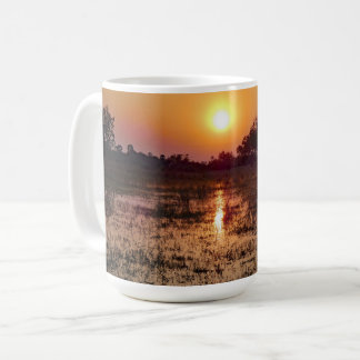 Golden sunset  coffee mug