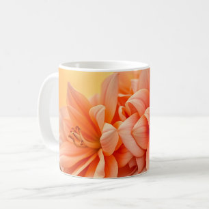 Golden Sunset Floral Watercolor Art Coffee Mug