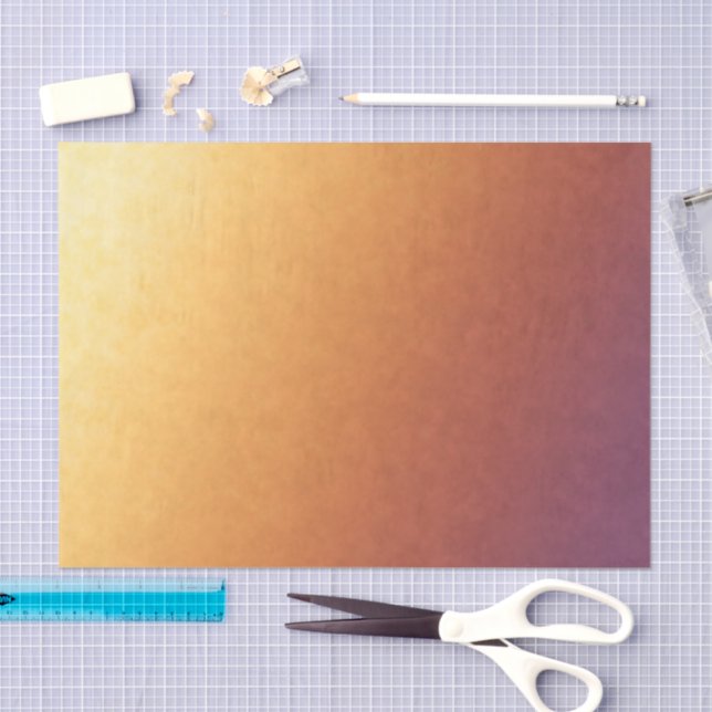 Golden sunset ombre tissue paper (Craft)