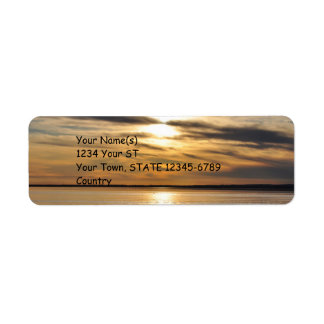 Golden Sunset - return address labels