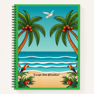 "Golden Sunset Waves" Notebook