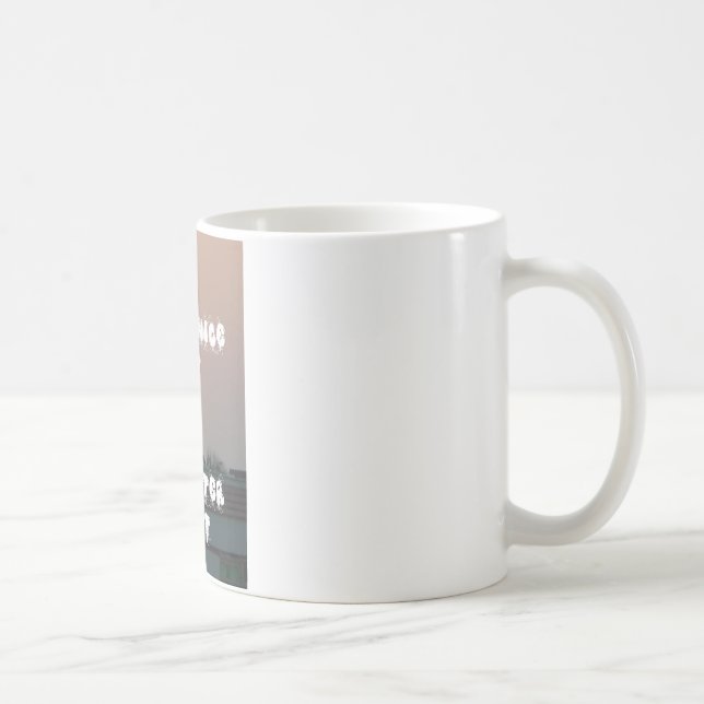 Golden Sunset with Have a Nice Day/Night Wishes  Coffee Mug (Right)