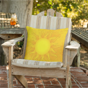 Golden Sunshine Outdoor Pillow