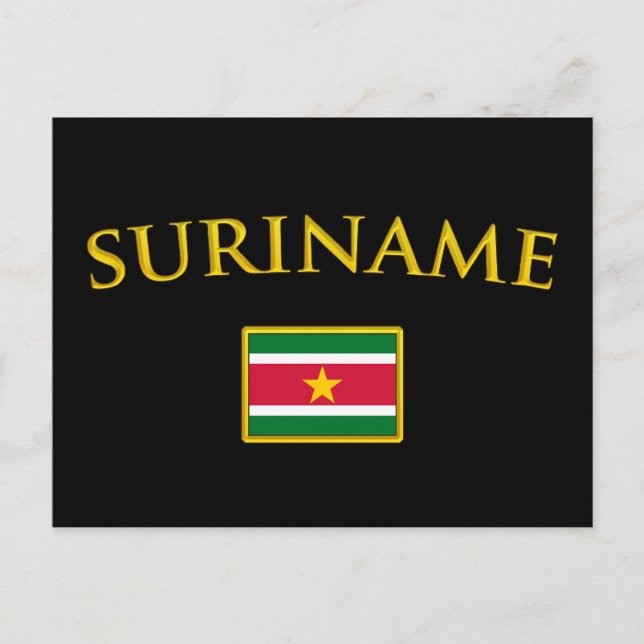 Golden Suriname Postcard (Front)