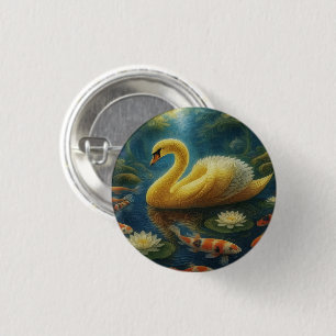 Golden Swan Button