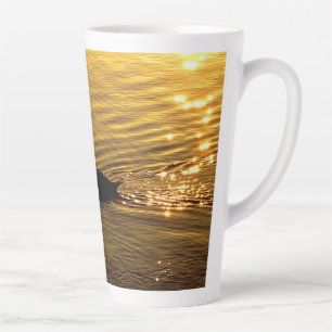 Golden Swan Latte Mug
