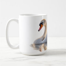 Golden Swan on Water