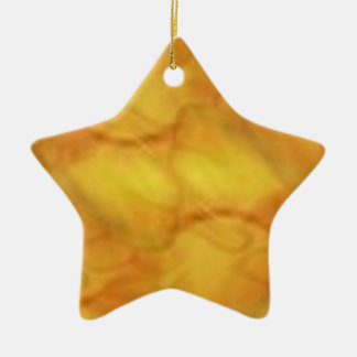 Golden Swirl Christmas Star Ornament