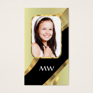 Golden swirl photo template