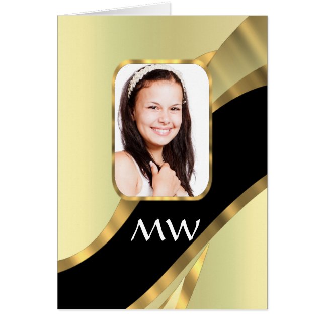 Golden swirl photo template (Front)