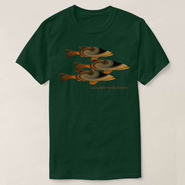 Golden Swirlbacks T-Shirt (Design Front)