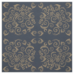 Golden Swirls Fabric