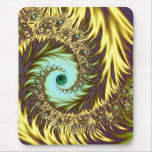 Golden Swirls Mousepad