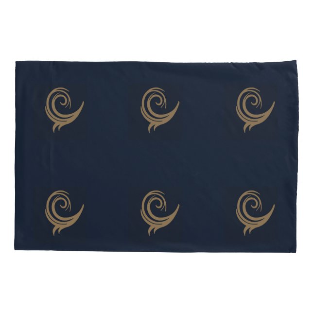 Golden Swirls Pillowcase (Back)