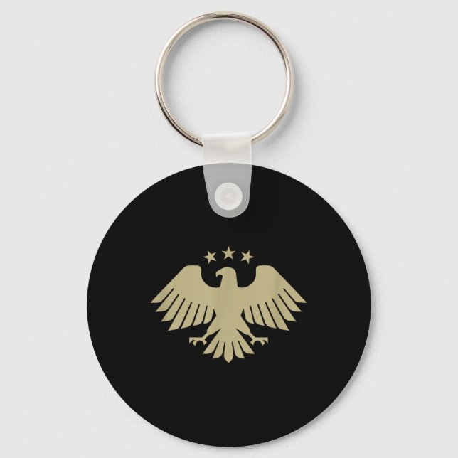 Golden Syrian Eagle – National Emblem  Key Ring (Front)