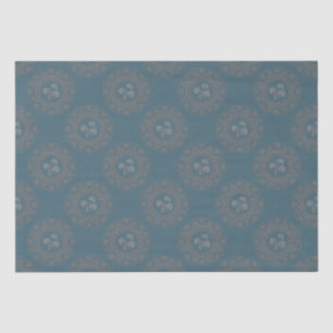 Golden Tapestry Rococo Classic Polka Dot Mandala Tissue Paper