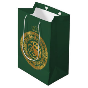 Golden Targaryen Crest Medium Gift Bag