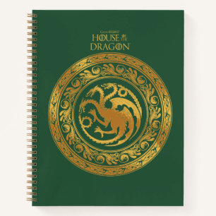 Golden Targaryen Crest Notebook
