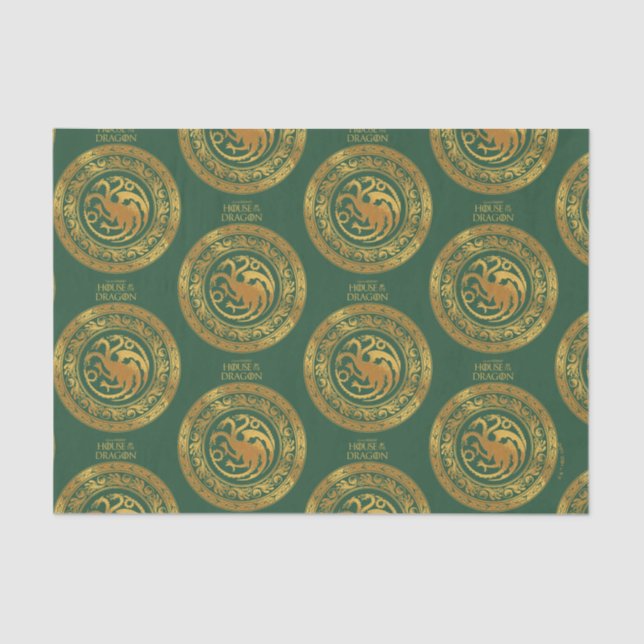 Golden Targaryen Crest Tissue Paper (Front)