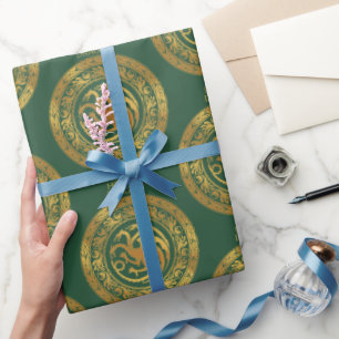 Golden Targaryen Crest Wrapping Paper