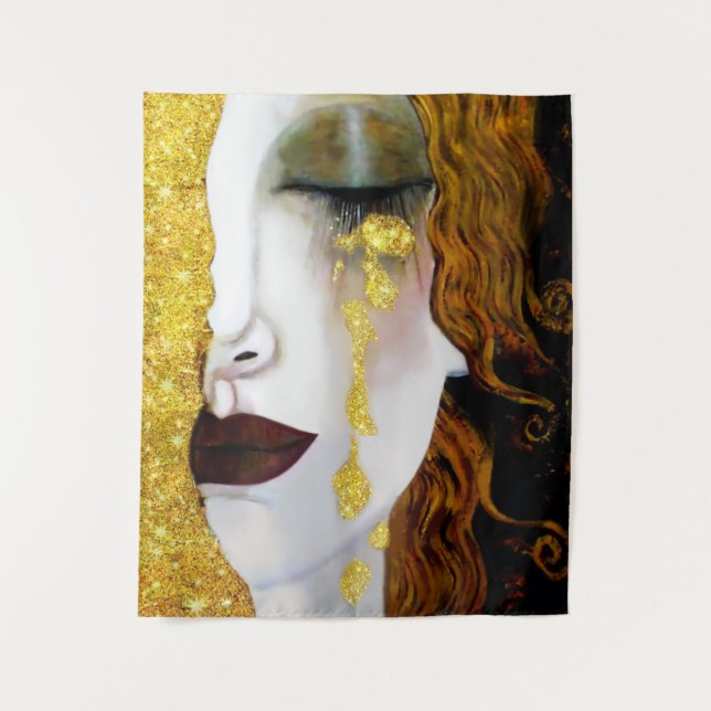Golden Tears, Gustav Klimt  Tapestry (Front)