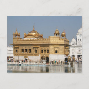 Golden Temple Harmandir Sahib Amritsar North India Postcard