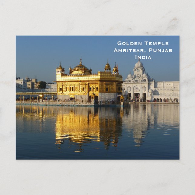 Golden Temple India Vintage Tourism Travel Add Postcard (Front)