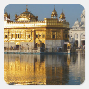 Golden Temple Square Sticker