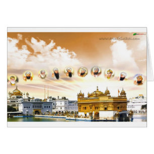 GOLDEN TEMPLE WITH THE SIKH GURUS
