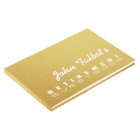 Golden Texture Custom Retirement Guest Book