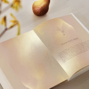 Golden Texture Elegant Wedding Invitation