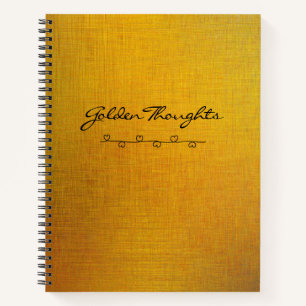 Golden Texture Notebook