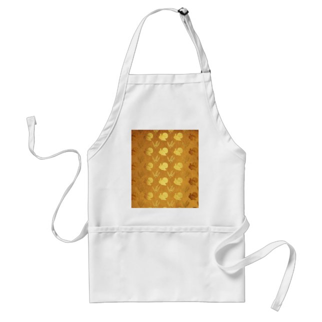 Golden Thanksgiving with Turkey Standard Apron (Front)