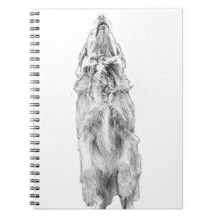 Golden thoughts in grey light notebook