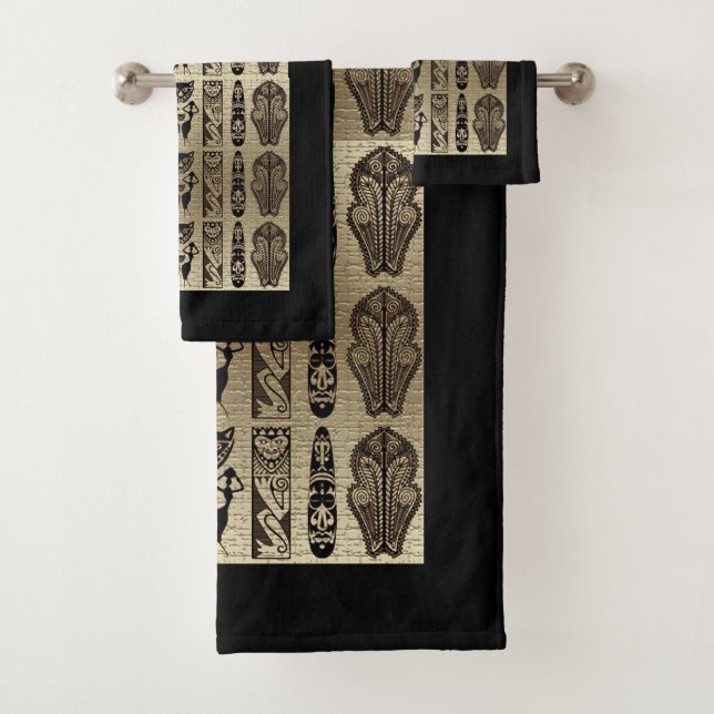 “Golden Threads of Tradition”: Bath Towel Set (Insitu)