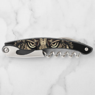 Golden Tiger Head Corkscrew