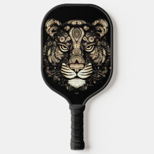 Golden Tiger Head  Pickleball Paddle