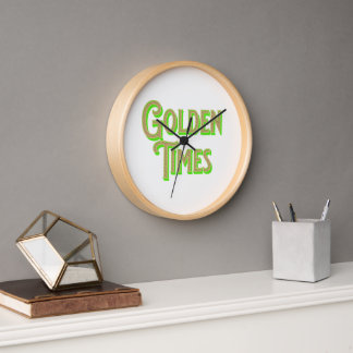 Golden Times logo featuring elegant Clock