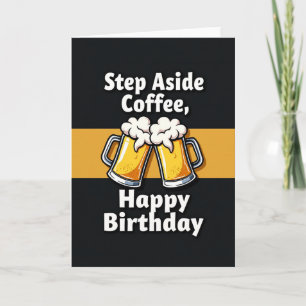 Golden Toast Birthday Card