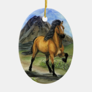 Golden Tolt Ceramic Tree Decoration