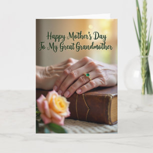 Golden Tome Mothers Day Card