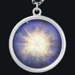 *~* Golden Totem - Sacred Geometry Light Rays Silver Plated Necklace<br><div class="desc">JEWELRY WITH INTENTION (R) - Energetically Enhanced Jewellery. Sacred Geometry Triangle Mandala & 3rd Eye plus beams of light and energy. As a professional distance spiritual energy healer since 2001, I have learned, developed and utilised the power of energy healing intention. All my JEWELRY WITH INTENTION (R) carries the healing...</div>