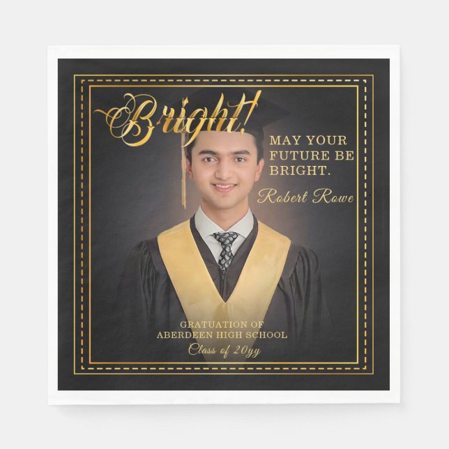 Golden touch Brighten your future. Napkin (Front)