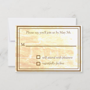Golden Traditions RSVP Card