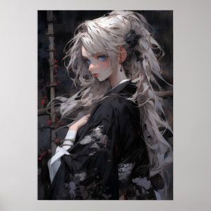 Golden Tranquillity: Beauty of the East Anime Poster