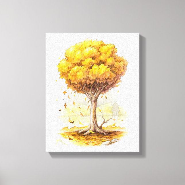 Golden Tranquillity Canvas Print (Front)