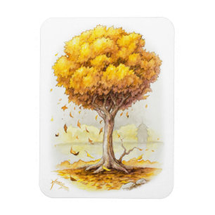 Golden Tranquillity Magnet