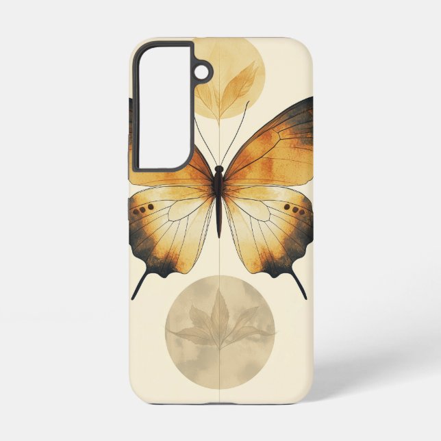 Golden Transformation Butterfly Phone Case (Back)